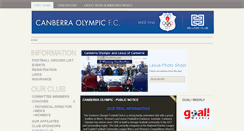 Desktop Screenshot of canberraolympic.com.au